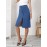 Fashion Loose Slim Denim Skirt, Split A-line Bag Hip Skirt Long Skirt, Women's Clothing